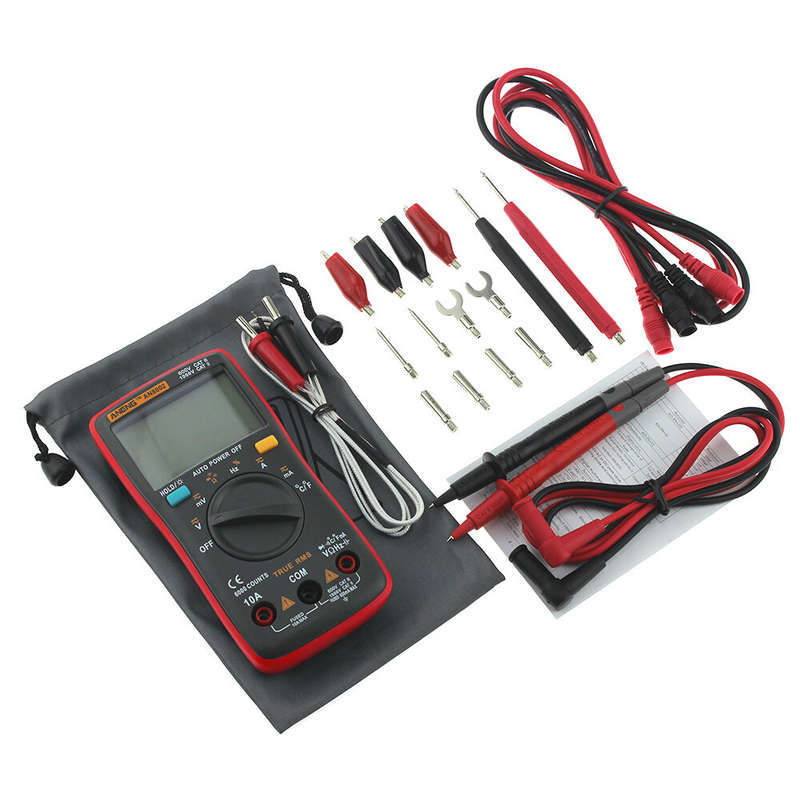 ANENG AN8002 Digital True RMS 6000 Counts Multimeter AC/DC Current Voltage Frequency Resistance Temp