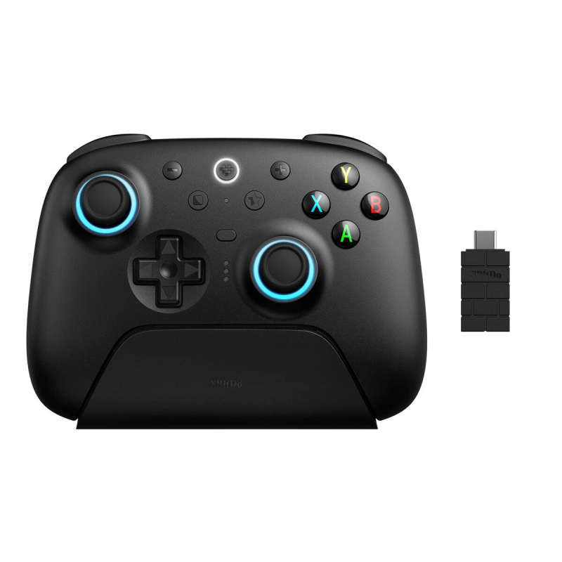 8BitDo Ultimate 2 Tri-mode Wireless Game Controller with RGB Light TMR Joysticks and Hall Effect Tri