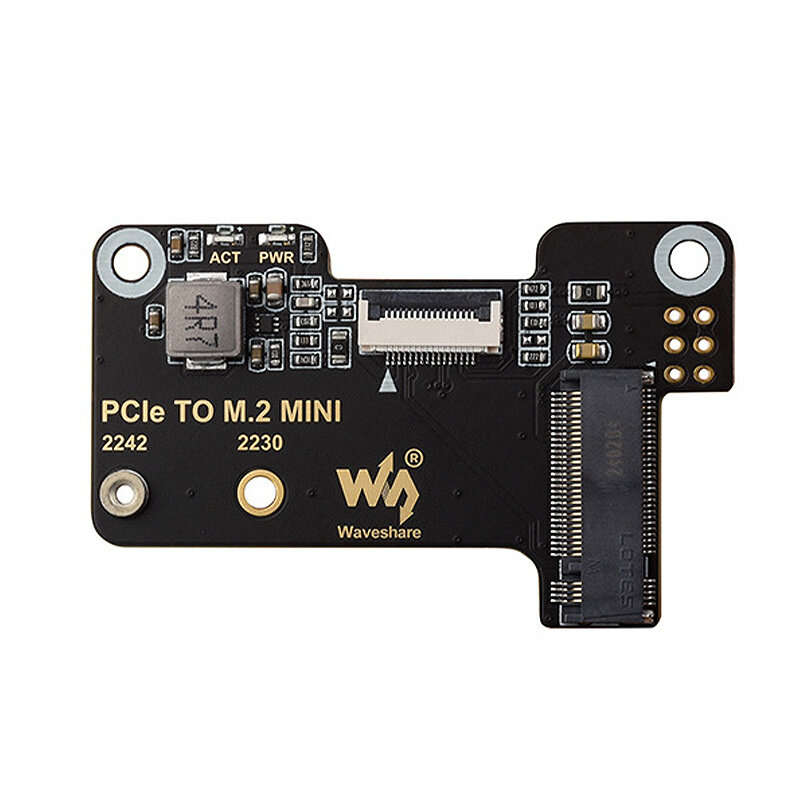 Raspberry Pi 5 PCIe to M.2 Mini Adapter Board Supports NVMe Protocol M.2 Solid State Drive High-spee