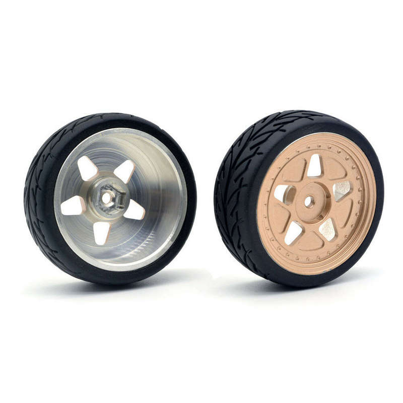 4PCS ZD Racing EX16 S16 1/16 RC Car Spare Tires Wheels Metal Rims 6630 Vehicles Models Parts Accesso