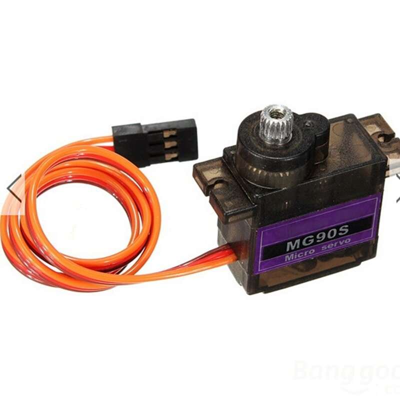 10PCS MG90S RC Micro Plastic Gear Servo 13.4g Motor For ZOHD Volantex Airplane For RC Helicopter Car