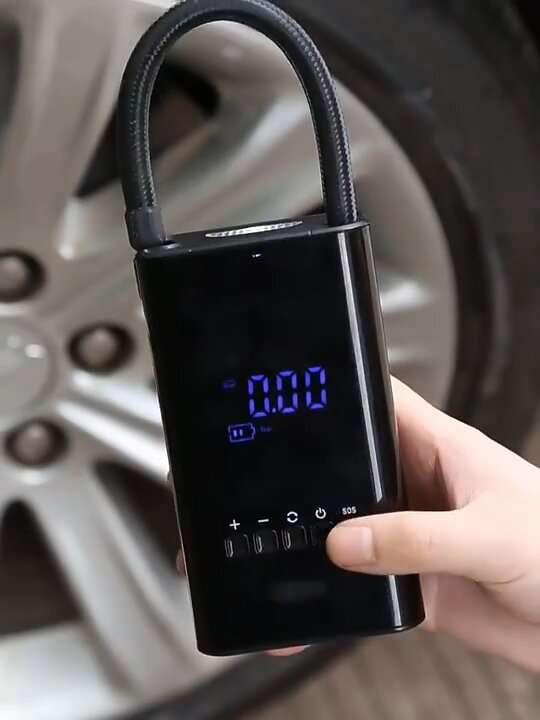 4000mAh Wireless Digital Portable Car Air Pump Mini 12V Tire Inflator Cordless Handheld Air Compress