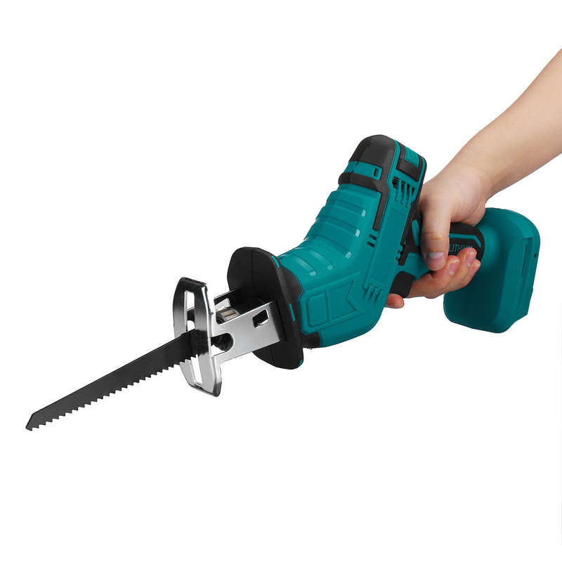 VIOLEWORKS 18V Cordless Reciprocating Saw Body With 4 Saw Blades Woodworking Pruning Saw For Makita
