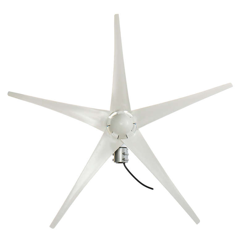 1000W Peak 12V / 24V Wind Turbine 5 Blade Wind Generator Turbine Wind Turbine With Controller