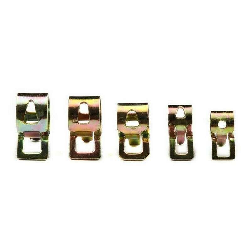 75PCS Assortment Spring Clip Hose Clamp Fastener Fuel Line Hose Water Pipe Air Tube Car Plumbing Fas