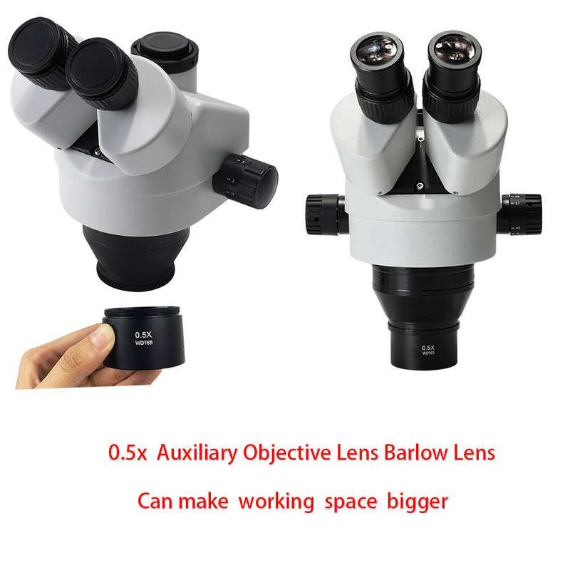 HAYEAR WD165 0.5X 0.7X 2.0X Auxiliary Objects Lens Microscope Camera Lens For Trinocular Binocular S