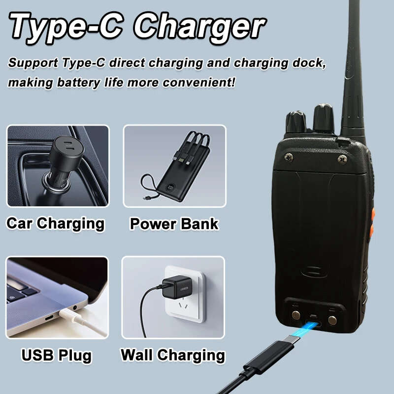 Baofeng BF-888S High Power Walkie Talkie 400-470MHz Wireless Copy Frequency CB Ham Radio Long Range