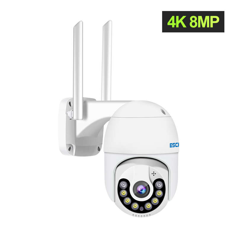 ESCAM QF800 8MP Pan/Tilt AI Humanoid Detection Auto Tracking Cloud Storage Waterproof WiFi IP Camera