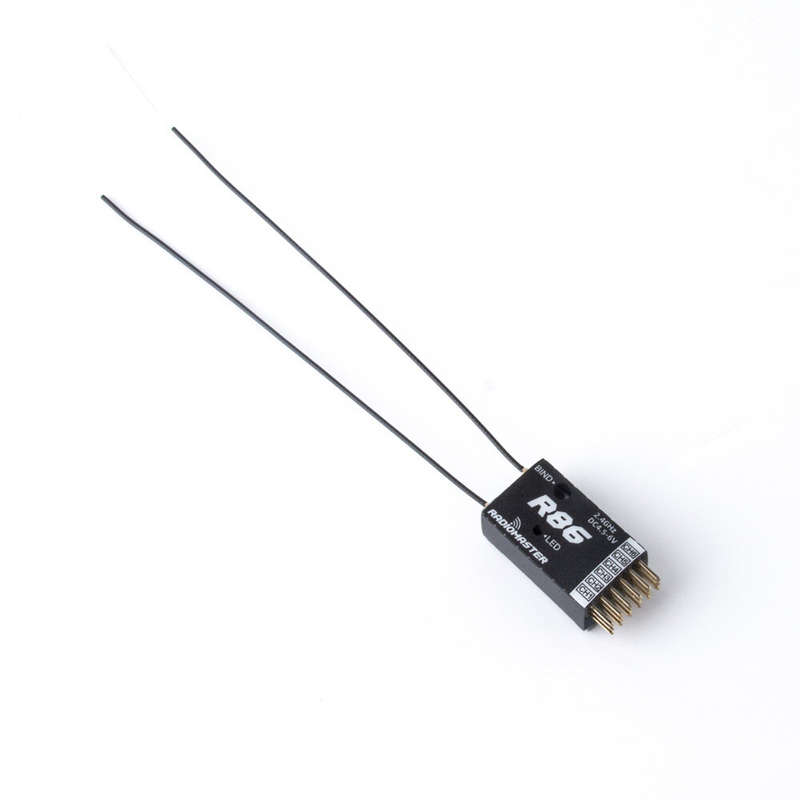 RadioMaster R86 2.4GHz 6CH Over 1KM PWM Nano Receiver Compatible FrSky D8 Support Return RSSI for RC