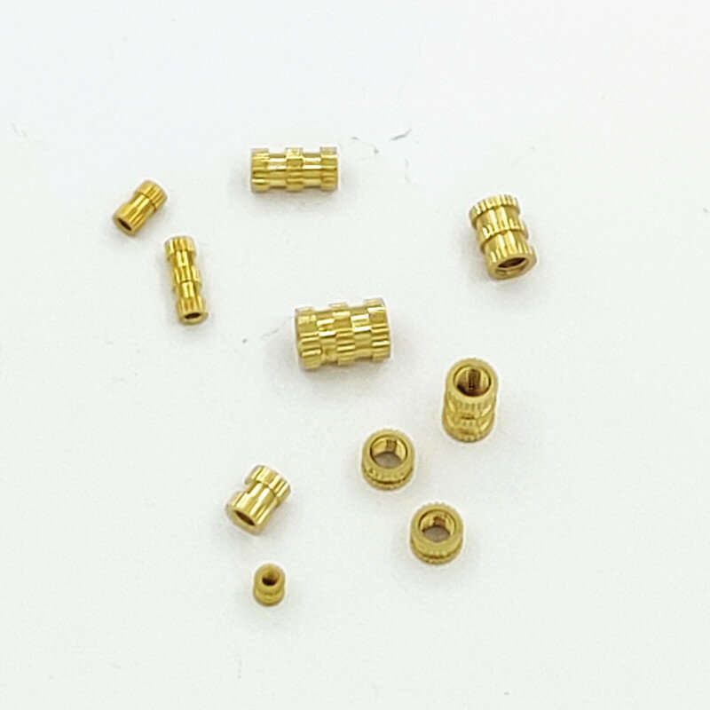 Suleve MXBN11 420Pcs M2 M3 M4 M5 Metric Female Thread Brass Knurled Nut Threaded Insert Embedment Nu