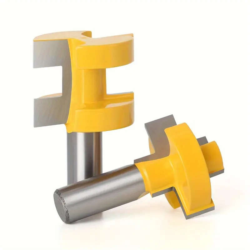 LAVIE 2PCS 1/2 Inch Shank Tongue and Groove Joint Set Carbide Tipped Router Bits for Board Tabletops