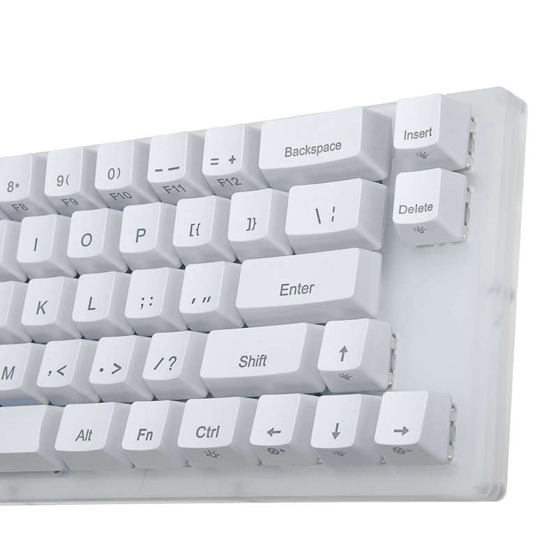 GamaKay K66 Mechanical Keyboard 66 Keys Gateron Switch Hot Swappable Tyce-C Wired RGB Backlit Gaming