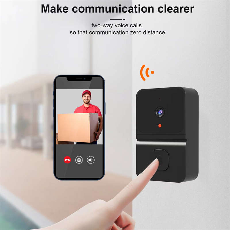 Intelligent Video Doorbell Visual Doorbell Camera WiFi Tuya Smart Wireless Door Bell Chime APP Two-W