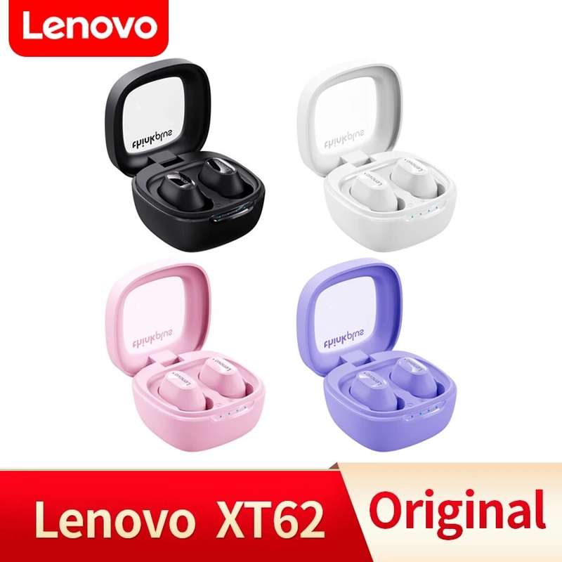 Lenovo XT62 TWS Earbuds bluetooth V5.3 Earphone Low Latency Game Mode HiFi Stereo HD Calls Mini Port