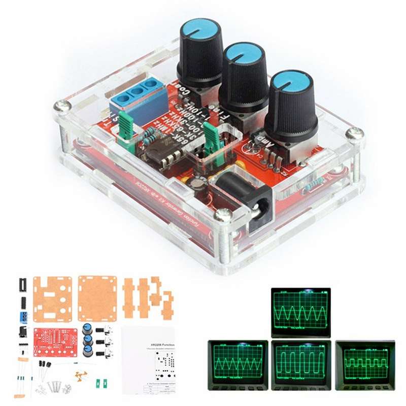 Geekcreit XR2206 Function Signal Generator DIY Kit Sine Triangle Square Output