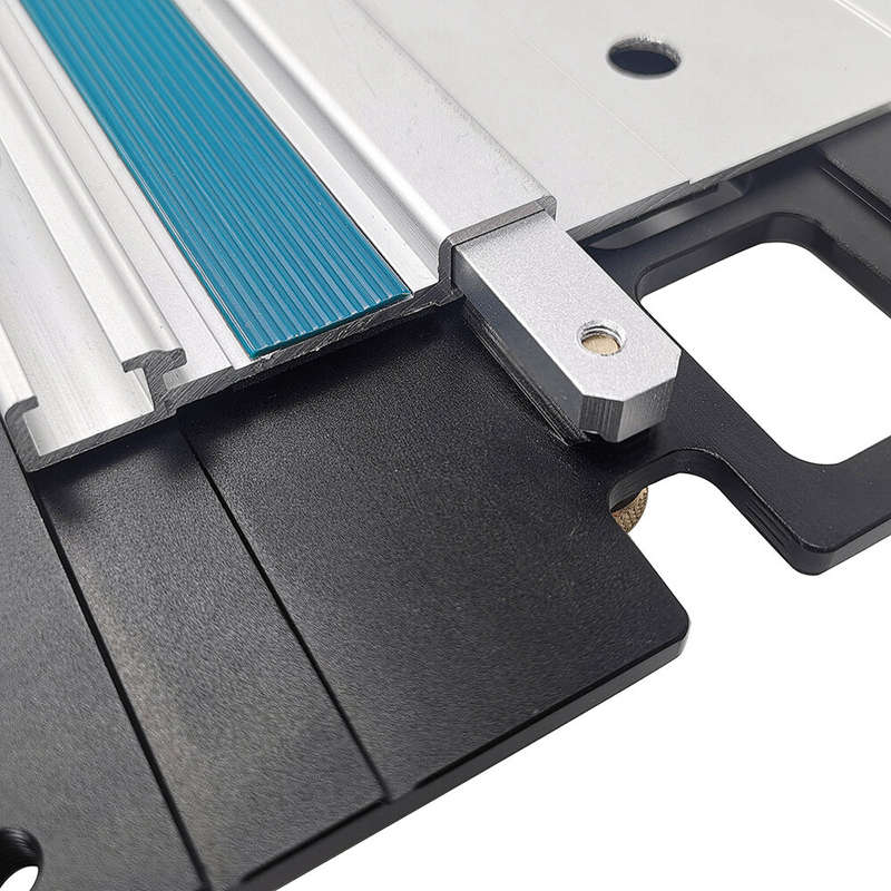 Fonson Aluminum Alloy Mini Track Saw Square Woodworking Guide Rail Square 90 Degree Right Angle Guid