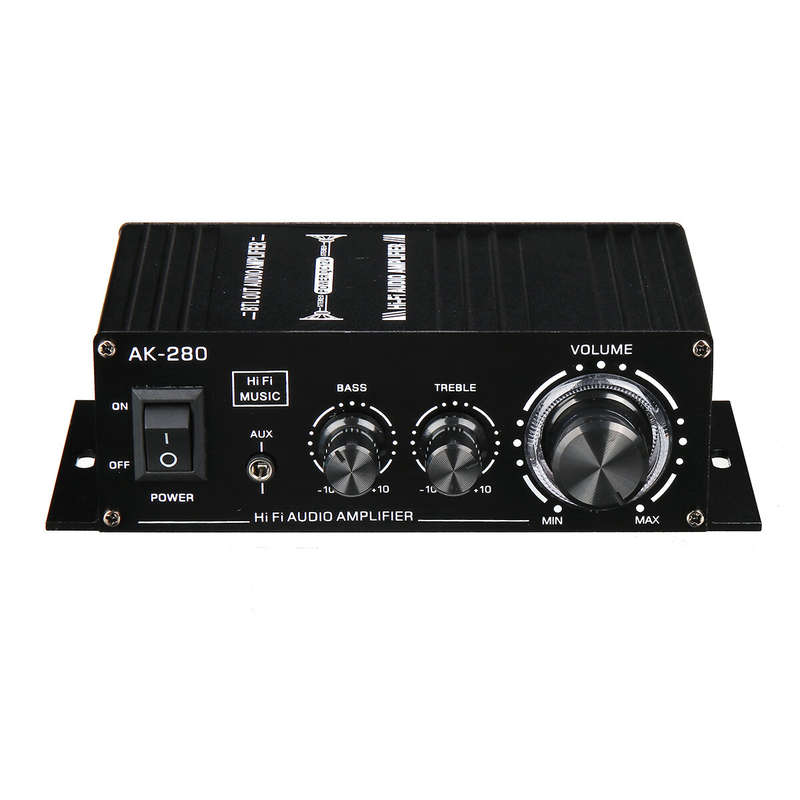 AUTSOME 12V 40Wx2 Power Amplifier 2.0 Channel 90DB Car Small Power Amplifier