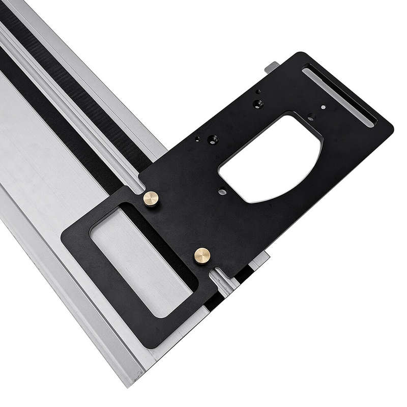 Fonson Aluminum Alloy Track Saw Square Guide Rail Square Woodworking 90 Degree Right Angle Guide Pla