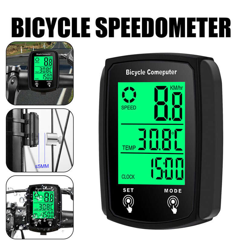 Cansses CNC Bicycle Speedometer Wired Touchscreen Waterproof 80g Lightweight Bike Computer Backlit f