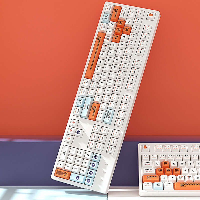 135 Keys Agent Plastic Theme Keycaps Set XDA Profile PBT Sublimation Key Caps Suitable for 61/68/75/