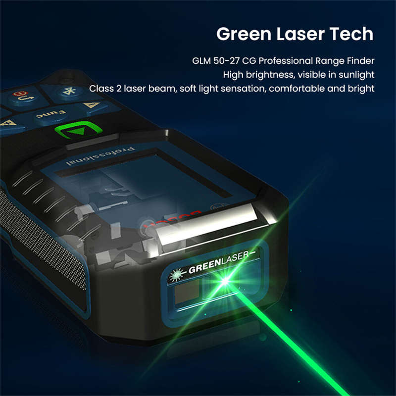Professional GLM 50-27 CG Laser Measure Instrument 50M Green Laser Rangefinder IP65 Bluetooth Electr