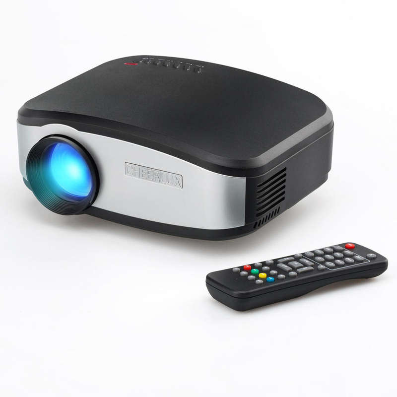 cheerlux c6 mini lcd projector 800x480 1200 lumens led projector ...