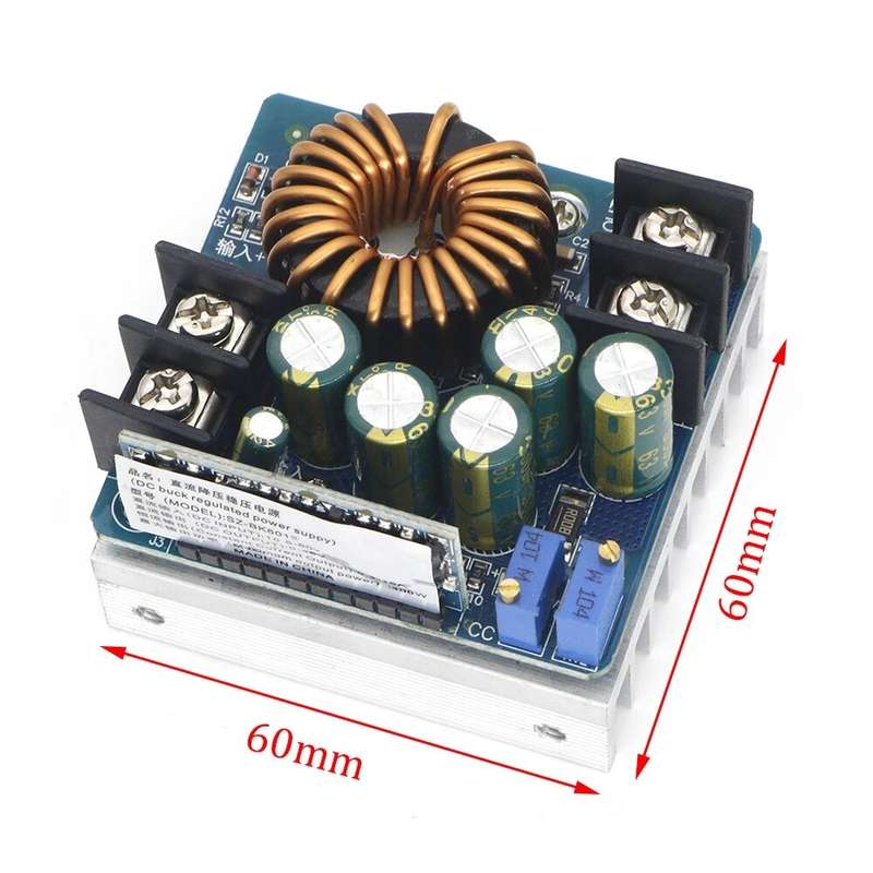 DC-DC 400W High-power Step Down Buck Converter DC 10V-60V Constant Voltage Constant Current Adjustab