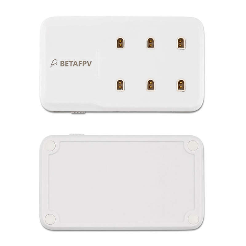 BETAFPV 6 Ports 1S Battery Charger 5-12V Input Type C 1A for 1S BT2.0 PH2.0 Lipo Battery