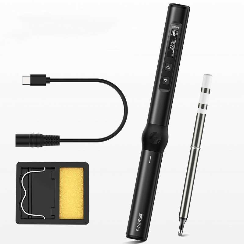 Fnirsi HS-01 Temperature Soldering Iron PD 65W DC 24V 80-420 Welding Solder Rework Station Portable