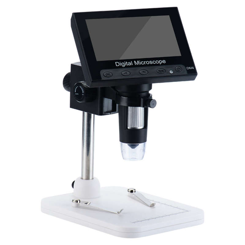 DM4-Z01B019 Digital Microscope 1000X 4.3" Display 8 LED Magnifying Loupe Camera Lens 2MP Adjustable