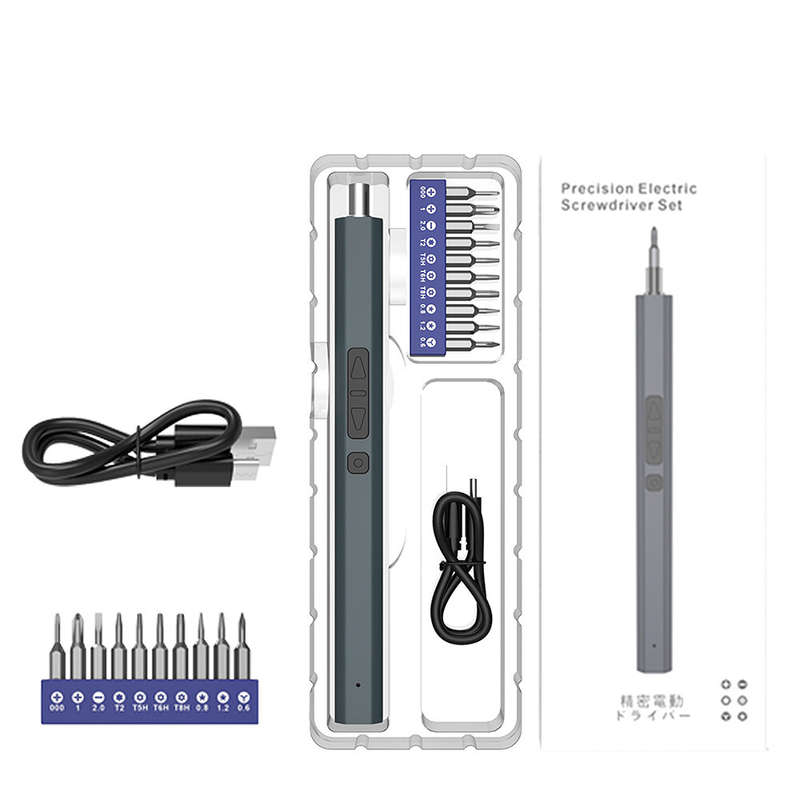 11 In 1 Precision Electric Screwdriver Set Type-C Fast Charging Screwdriver Set with LED Light Phone