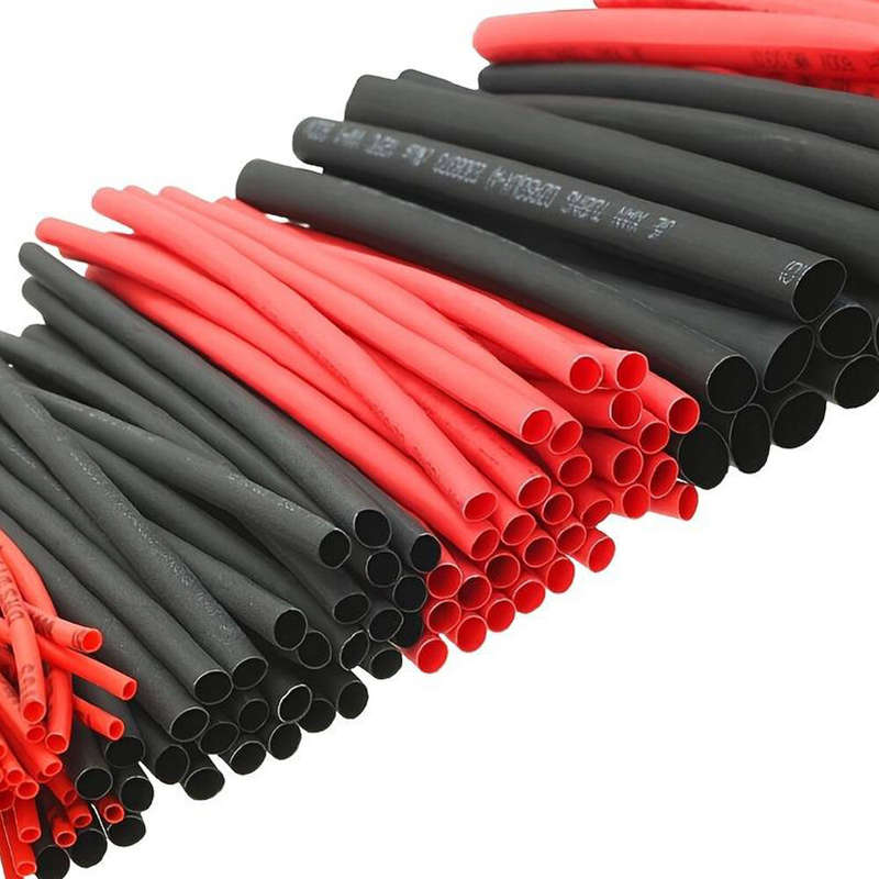 127 Pcs Heat Shrink Tubing Set 2:1 Thermoresistant Tube Red Black Shrink Wrapping Wire Protection He