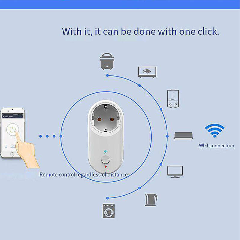 GC701 16A Smart WiFi Socket AC90-250V EU Plug Power Outlet APP Control Support Alexa Google Voice Co