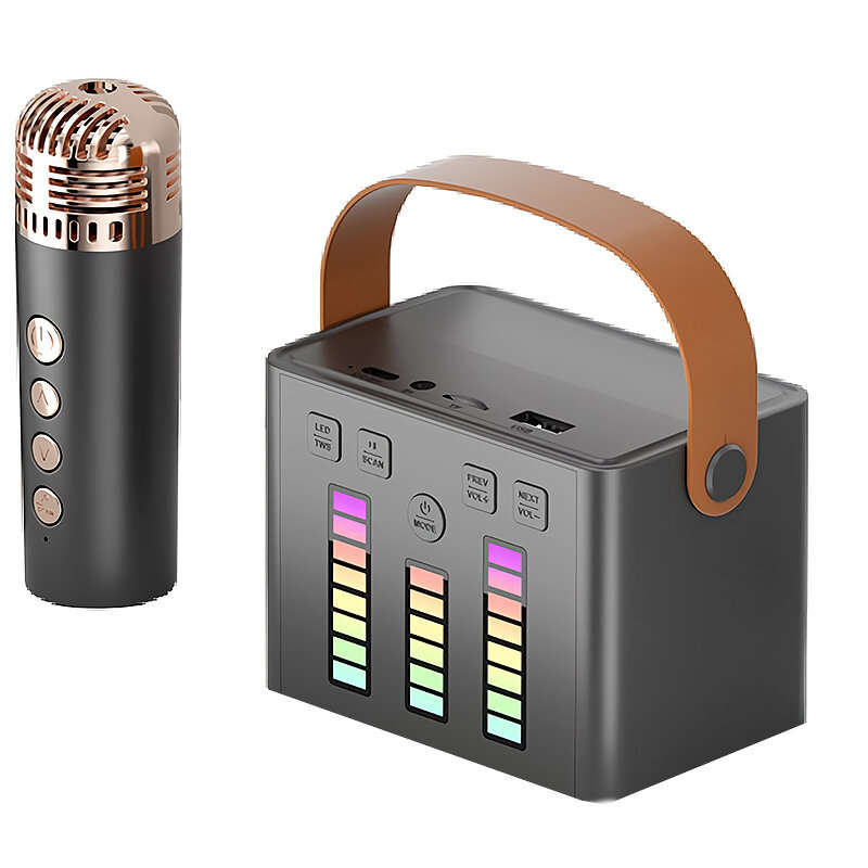 Q2 bluetooth Speaker Portable Speaker with Microphone K-song 360 Surround Sound Subwoofer Built-in D