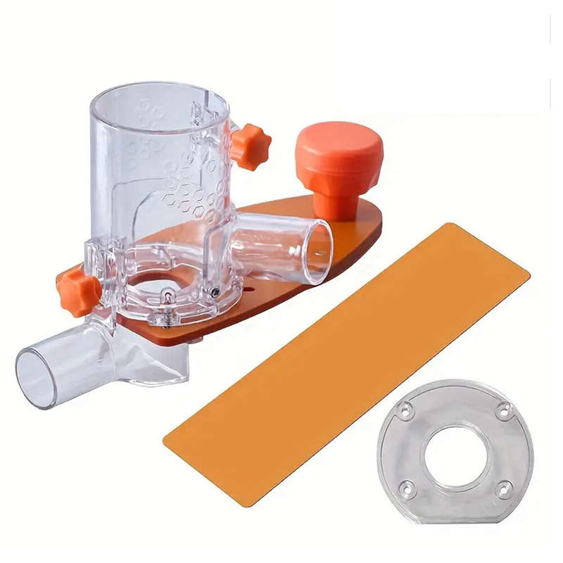 Dust Free Router Trimmer Base Circle Cutting Jig Adjustable Milling Knife Depth Plastic Woodworking