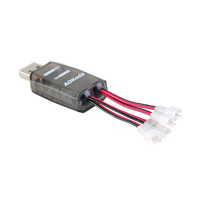 AOKoda CX405 4CH Micro USB Battery Charger For 1S E010 Tiny Whoop Lipo LiHV Battery