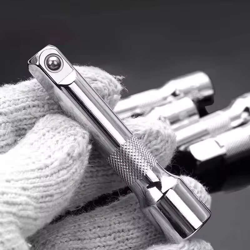4PCS 1/4 Inch Extension Rod Set Chrome Vanadium Steel 6.3mm Socket Wrench Quick Auto Repair Tools 15