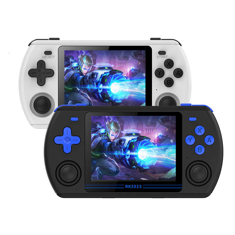 Powkiddy RK2023 3.5 Inch Retro Handheld Game Console 64GB 4:3 IPS Classic Game Player RK3566 Chip Du
