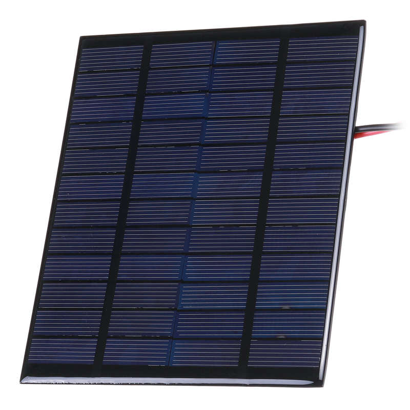 10W Solar Panel with Clips Polycrystalline Silicon Solar Cell IP65 Portable Waterproof Outdoor Campi