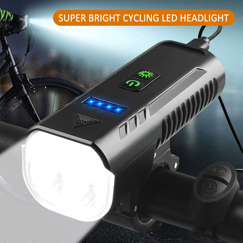 BENGGUO 3 in 1 Bike Headlight 1000Lm Brightness 4400mAh High Capacity Power Bank 8 Light Modes Water