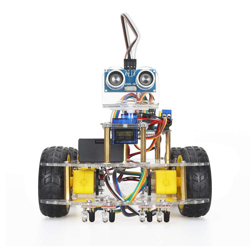 TSCINBUNY Smart Robot Car Starter Kit For Arduino Programming Electronic 4WD Robot Car Robotics Educ
