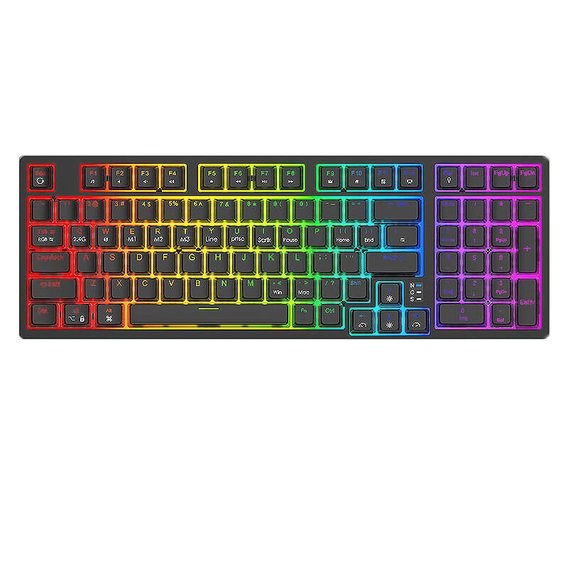 Readson H98 97 Keys Tri-mode Mechanical Gaming Keyboard Hot Swappable RGB Backlit OEM Profile Type-C