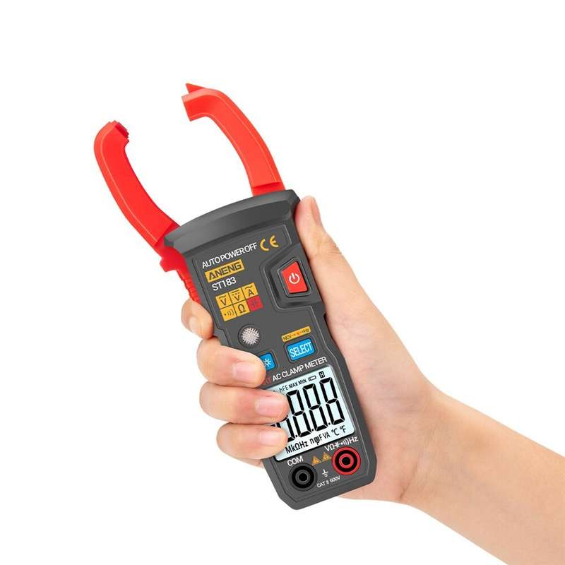 ANENG ST183 Digital Clamp Meter AC Current 6000 Counts True RMS Multimeter DC/AC Voltage Tester Hz C