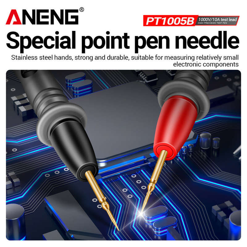 ANENG PT1005B 10A 1000V Digital Multimeter Probe Universal Test Lead Needle Pin Wire Pen Cable Kit C