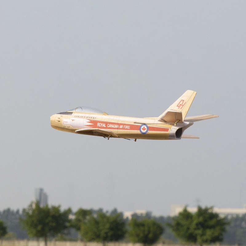 MinimumRC F-86 Sabre Golden Hawk 30mm EDF 3CH 1S 380mm Wingspan RC Airplane KIT+EDF