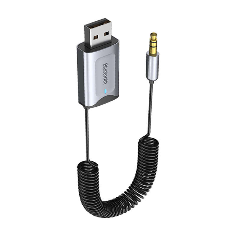 MnnWuu AUX USB bluetooth 5.3 Music Receiver Adapter Dongle 3.5mm Jack SBC AAC Audio CVC Noise Cancel
