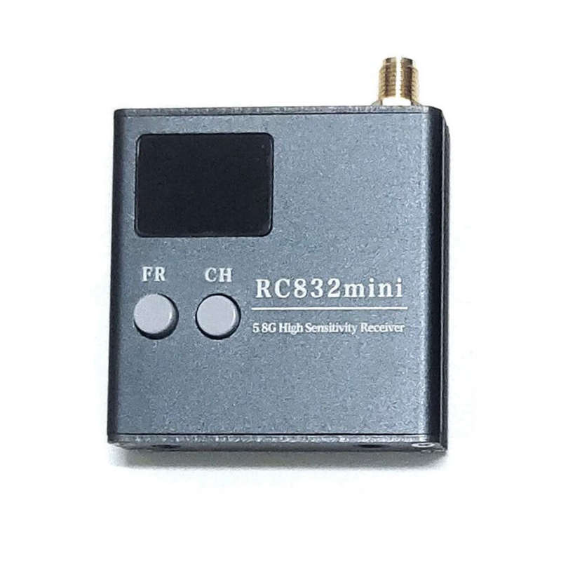 SJ RC832 Mini Wireless 4.9G-5.8G 56CH 5dB Two-Way Video/Audio High Sensitivity Receiver for RC Drone