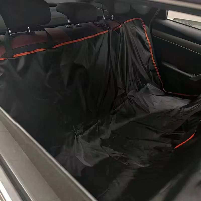 Car Seat Cover Pet Pad Foldable Waterproof Anti-Dirt with Zipper Dog Car Seat Cover for Back Sea Oxf