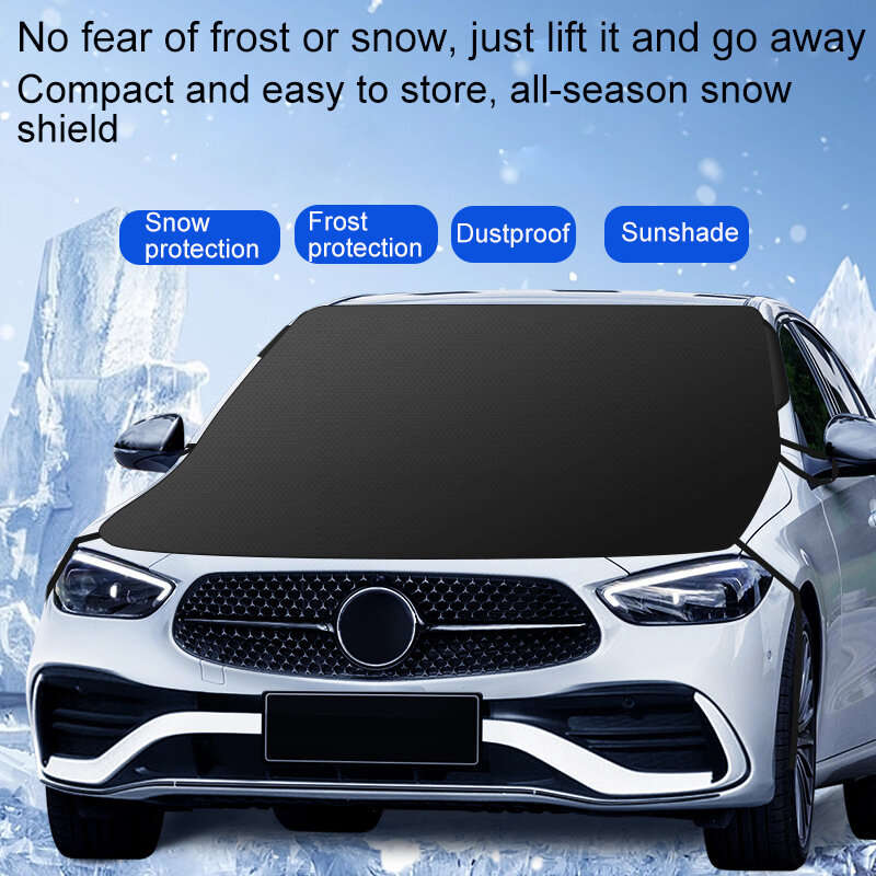 Car Windshield Cover Sunshade Visor Frost Freeze Snow Cover Protection Snow Shield Front Windshield