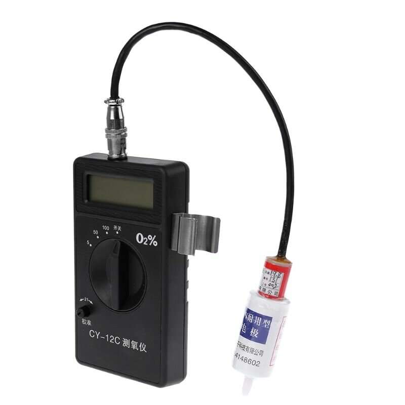 CY-12C Gas Analyzer Professional Portable O2 Oxygen Concentration Content Tester Meter High Accuracy